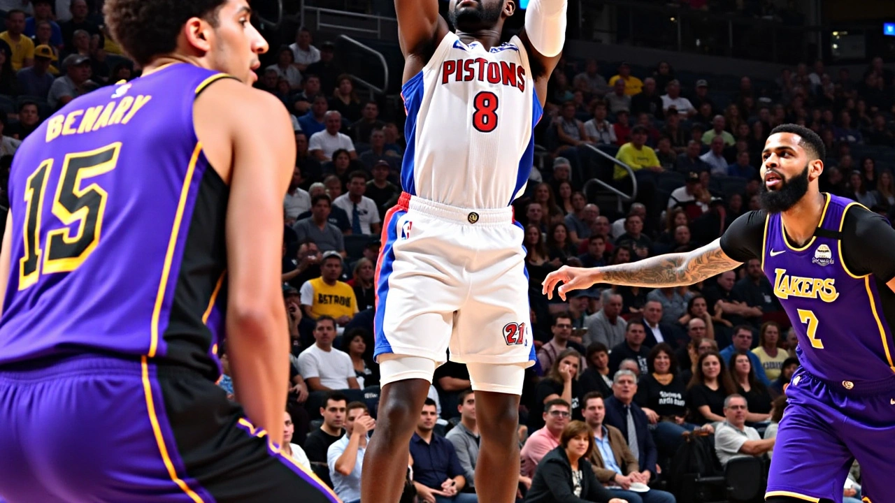 Victoria Sorprendente de los Pistons sobre los Lakers en Detroit